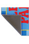 Let's Party Written Retro Design Blue Decorative Woven Base Decorative Carpet Aura16 - 5