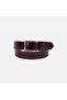 Men's Burgundy Sports Leather Belt