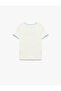 Cotton Short Sleeve Crew Neck Printed T-Shirt - 2