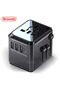 Universal Travel Adapter, 4-USB World Power Plug, International Converter for US EU UK, Wall Charger for Phone Laptop – Travel Essential - 6