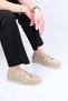 Laceless Tassel Detailed Rubber Sole Genuine Leather Loafer 343-166-034 Women's Shoes