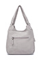 Gray Women's Daily Medium Shoulder Bag Soft Design Multi-Pocket - 3