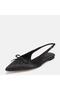 Large Size Women's Stone Ballet 41-42-43-44-Black - 8
