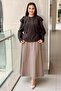 Short Tunic with Pleated Layers on the Front - 5