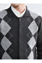Southblue Standard Pattern Diamond Pattern Men's Knitwear Cardigan - 3