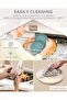 12Pcs Plastic Plates and Bowls Sets Unbreakable Picnic Dinner Set for 4 Camping Plates and Bowls Set Colourful Camping Crockery Sets Lightweight Camping Plates and Cutlery Set for Home Picnic e - 5