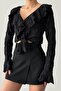 26Yblz01631 Wrinkled Women's Blouse