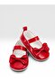 Baby First Step Shoes Shiny Leather Orthopedic Non-Slip Bottom Sole with Bow and Velcro Fer Model - 4