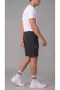 Men's Black Color Front Piping Shorts with Back Pockets and Zippered Front Pockets - 2