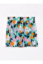 Patterned Viscose Women's Shorts with Elastic Waist - 2