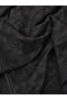 Madame Polo Black Color Crowfoot Patterned Cotton Soft Jacquard Scarf Alinda Series - 3
