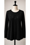 Women's Stone Embellished Mother Combed Cotton Blouse with Collar and Sleeve Details (New Season - 2026)