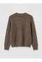 Alita City Farkıyla Lcw Everyday Brown Oval Collar Women's Knitwear Sweater - 6