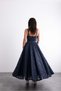 Stylish Dress with Thin Straps, Corset Detail, Brode, and Sequins - 2