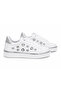 White Women's Daily Thick Sole Sneaker Shoes - 6