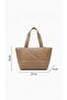 Modern Quilted Patterned Tote Bag - 4