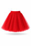 Girl's Red Tutu Skirt Set School Event Outfit Combination 5-13 Years Old - 2
