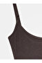 91671 Modal Blend Strappy Long Dress-Dark Brown - 7