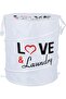 Cloth Hamper Large Laundry Basket, Collapsible Fabric Laundry Hamper, Foldable Clothes Bag, Folding Washing Bin (Black)