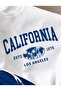 Cobalt Blue Shorts and White California Printed T-Shirt Top and Bottom Set - 3