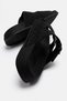 Stone-Embellished Double Buckle Women's Slippers; Black Black - 4