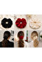 3-Piece Women's Premium Satin Fabric Large Size Elastic Scrunchie Bagel Buckle XL (Does Not Damage Hair, Leaves No Marks) - 2