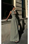 Khaki Half-Zip Waist-Slit Dress - 2025187 - 3