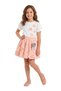 Girl's 2-Piece Set Butterfly Detailed T-Shirt Balloon Skirt 6-9 Years - 3