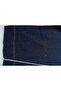 Denim Suit with Front Zipper and Double Pockets - Dark Navy Blue - 8