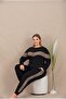 Patterned Long Sleeve Plus Size Pajama Set - 2