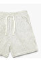 Cotton Lace-Up Waist Striped Shorts - 6
