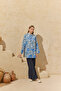 Blue Patterned Classic Tunic