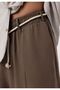 Baggy lyocell pants with belt detail - 5