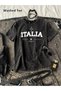 Italy Printed Washable Vintage Unisex Oversize T-Shirt