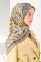 Velora Scarf Art Green Gray 90X90 - 3