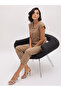 Beige Cross Pocket Turn-Up Hem Straight Pants - 6