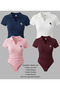 Polo Collar Ribbed Lycra Premium Bodysuit