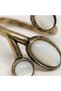 Bronze Vintage Women's Ring Authentic Copper Jewelry Tiger's Eye Natural Stone Oval Front Adjustable - 2