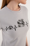 Printed Short Sleeve Women's T-Shirt - 7