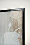 Modern Beige Glass Table with Orange and Black Dynamic Accents - Home, Business, and School Table with Black Metal Frame - 4