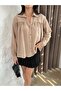 Soft Touch Chest Gathered Crinkle Aerobin Fabric Casual Shirt - 2