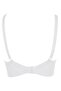 Women's White Shoulder Support Combed Cotton Gathering and Minimizing Underwire Bra - 2