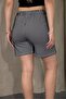 Women's Thin Striped Mini Shorts Comfortable Fit Waterway Fabric Casual Shorts - 4