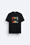 Gamer Printed Crew Neck Black T-Shirt T-Shirt
