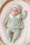 Cotton 5-Piece Seasonal Scalloped Waffle Fabric Newborn Baby Girl Hospital Discharge Bodysuit Set - 4