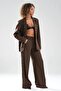 Women's Eyelet Lace Detailed Lined Design Blazer Jacket - 5