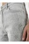 Women's Palazzo Jeans with Laser Print on the Front and Handcrafted Detailing - 3