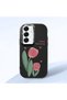 Black Silicone Case Compatible with Samsung Galaxy S25 with Shock-Absorbing Camera Protections