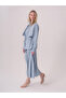 Embroidery Detailed Double Linen Blouse - 3