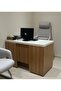 Oak Pattern Executive Desk